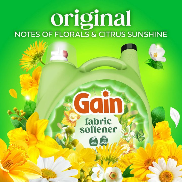 Gain Liquid Fabric Softener, Original Scent, 140 fl oz — view 2