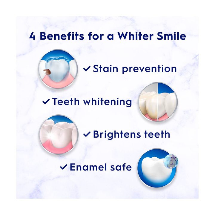 Crest 3D White Brilliance Hydrogen Peroxide Teeth Whitening Toothpaste, 3.8 oz, Anticavity Fluoride Toothpaste — view 4