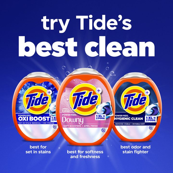 Tide Power PODs + Downy Laundry Detergent Pods, 45 Count, Soft Boosters + April Fresh — view 2