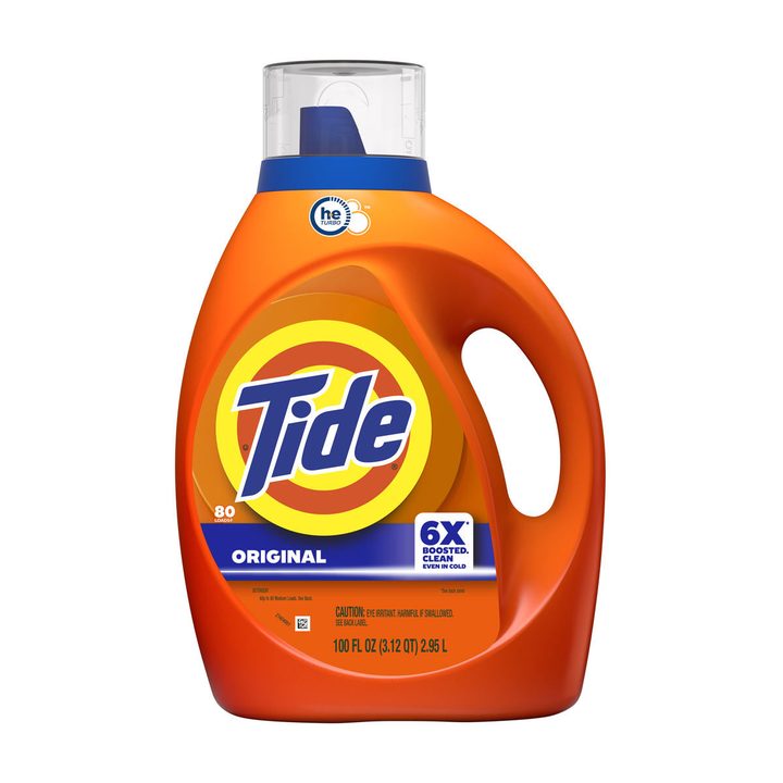 Tide Liquid Laundry Detergent, Original Scent, 80 Loads, 100 fl oz, Boosted Clean even in cold water, laundry soap, concentrated liquid detergent — view 3