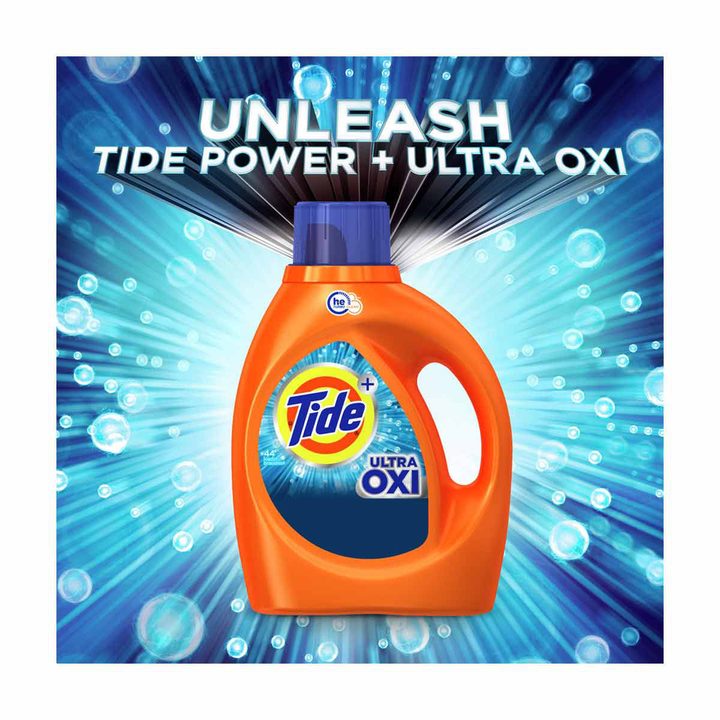 Tide Ultra Oxi Liquid Laundry Detergent, 74 loads, 105 fl oz — view 4