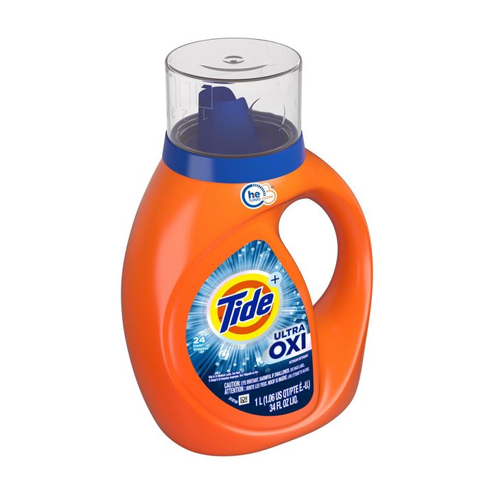 Tide Ultra Oxi Liquid Laundry Detergent, HE Compatible, 34 fl oz - 24 Loads — view 4
