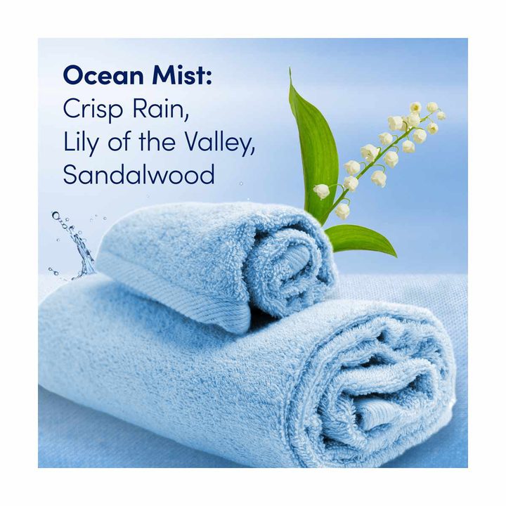 Downy Gentle Soft + Fresh Fabric Softener Liquid, Ocean Mist Scent, 26 FL OZ, 39 loads, Liquid Fabric Softener Designed to be Gentle on Skin — view 4