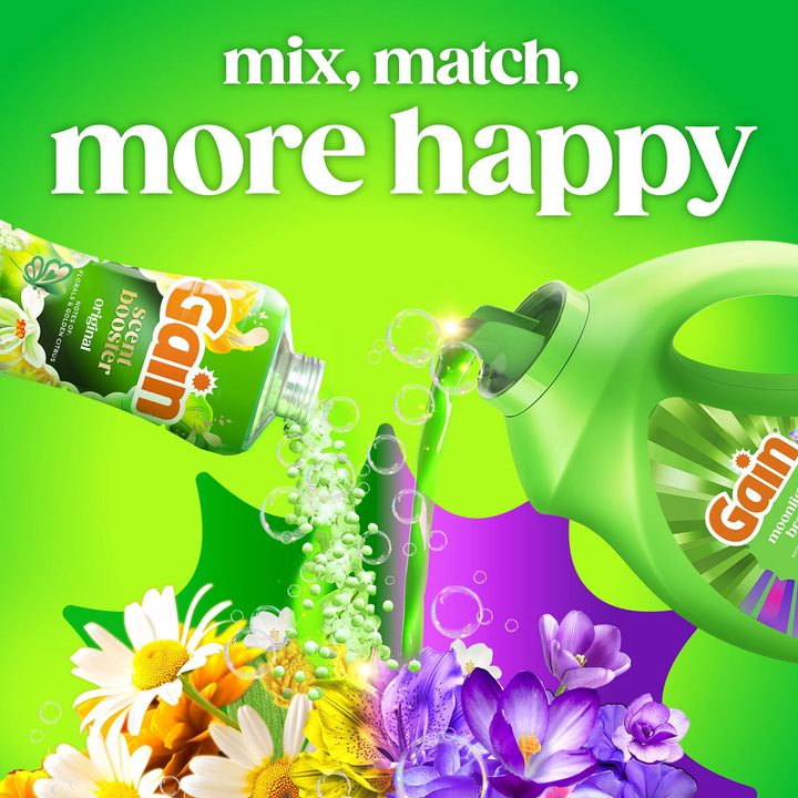 Gain Liquid Laundry Detergent, Now with Odor Defense, Moonlight Breeze Scent, 39 fl oz, 29 Loads — view 3