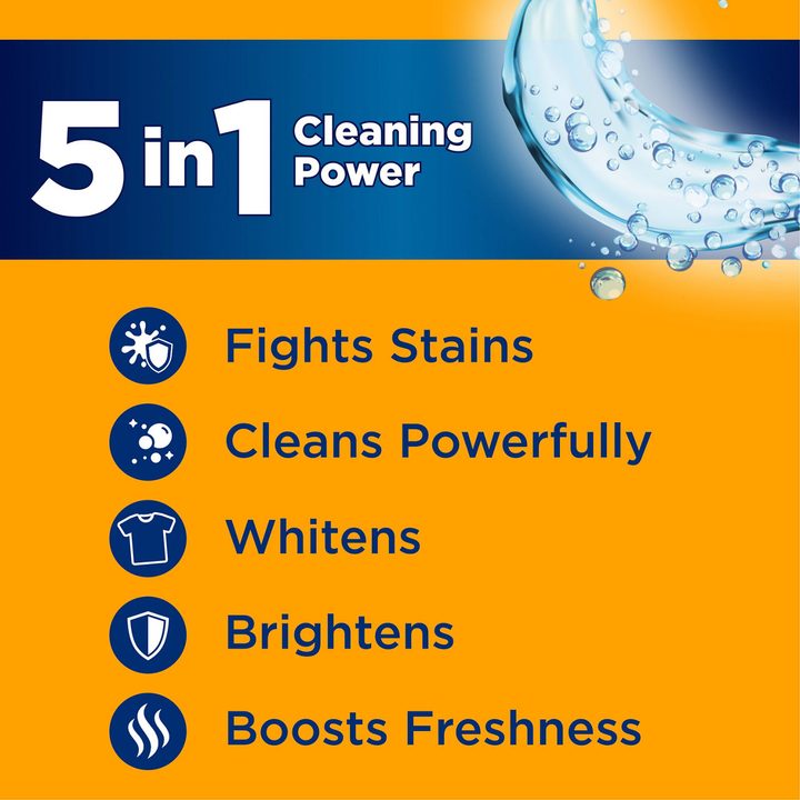ARM & HAMMER Plus OxiClean Ultra Stain Fighters Liquid Laundry Detergent, Stain Remover for Clothes, Clean Meadow, 74 Loads, 96.2 fl oz — view 4