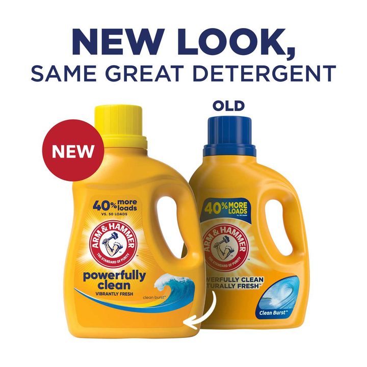 ARM & HAMMER Clean Burst, 50 Loads Liquid Laundry Detergent, 50 Fl oz — view 2