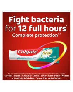 Colgate Total Toothpaste, Fresh Mint Stripe, 4.8 oz. — view 3
