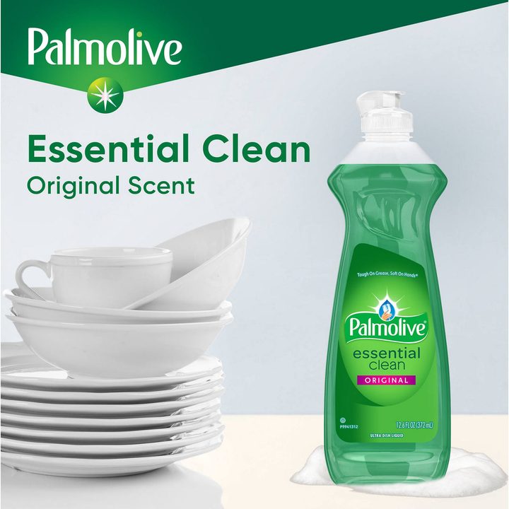 Palmolive Essential Clean Liquid Dish Soap, Grease-Cutting, Original Scent, 12.6 fl oz — view 4