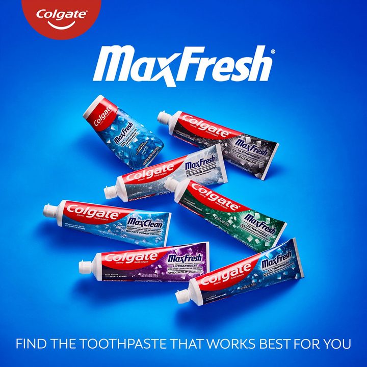 Colgate MaxFresh Advanced Whitening Toothpaste, Clean Mint, 6.3 oz — view 3