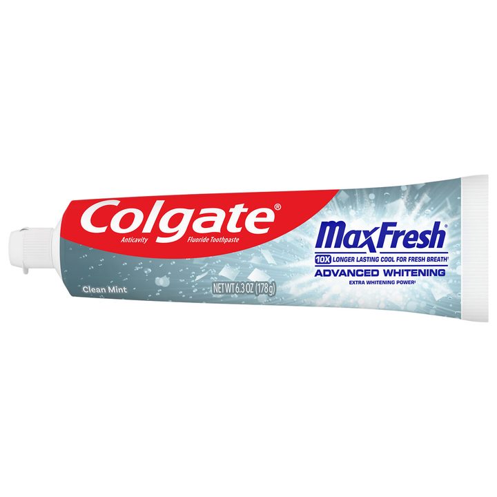 Colgate MaxFresh Advanced Whitening Toothpaste, Clean Mint, 6.3 oz — view 4