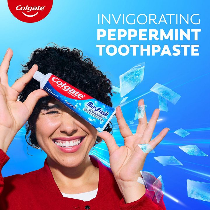 Colgate MaxFresh Cool Mint Toothpaste, 6.3 oz — view 4