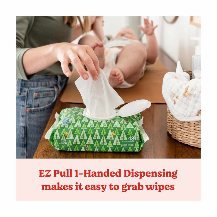 Huggies Natural Care Sensitive Baby Wipes, Unscented, Flip-Top Pack (56 Wipes Total), 1 ct — view 3