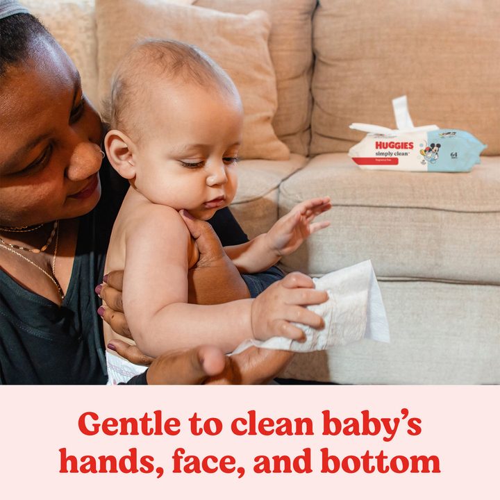Huggies Simply Clean Unscented Baby Wipes, 1 Flip-Top Pack (64 Wipes Total) — view 3