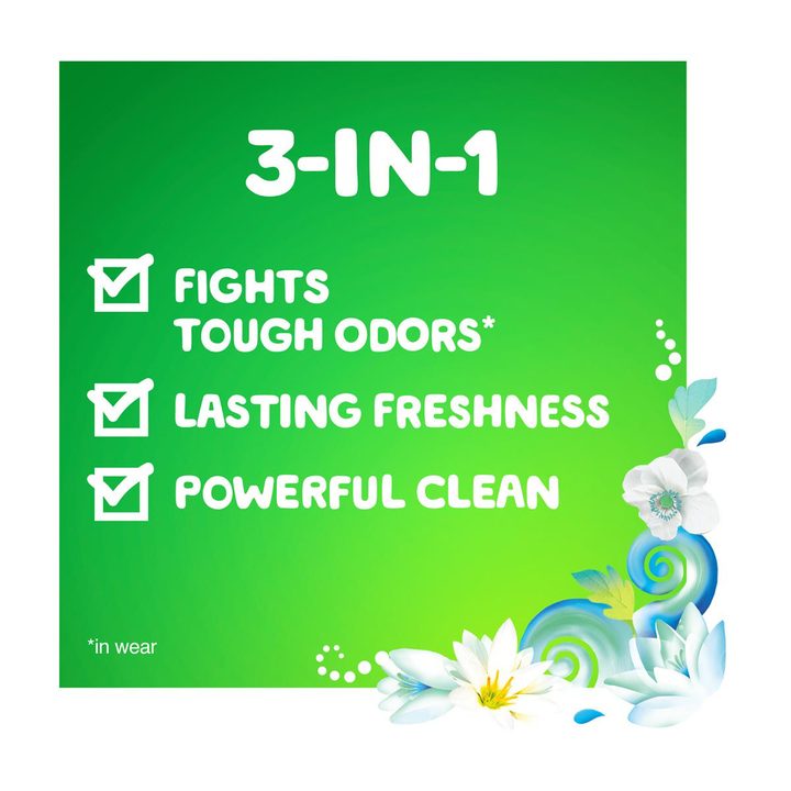Gain + Odor Defense Liquid Laundry Detergent, Fresh Water Sparkle Scent, 45 Loads, HE Compatible — view 3
