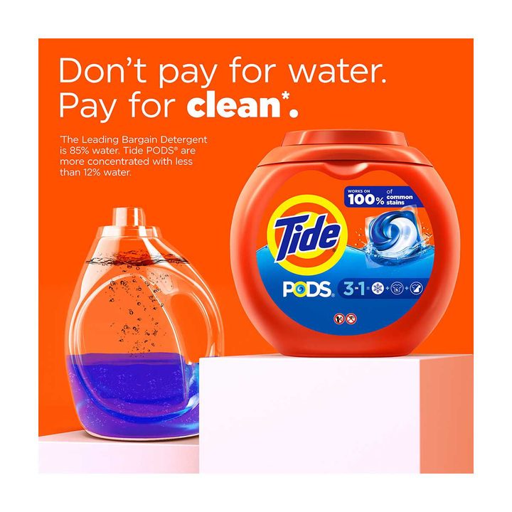 Tide PODS Laundry Detergent Pacs, Original Scent, 16 Count, Powerful 3-in-1 Clean in one Step, HE Compatible — view 4