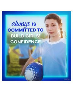 Always Ultra Thin Pads Size 4 Overnight Absorbency Unscented with Wings, 13 Count — view 3