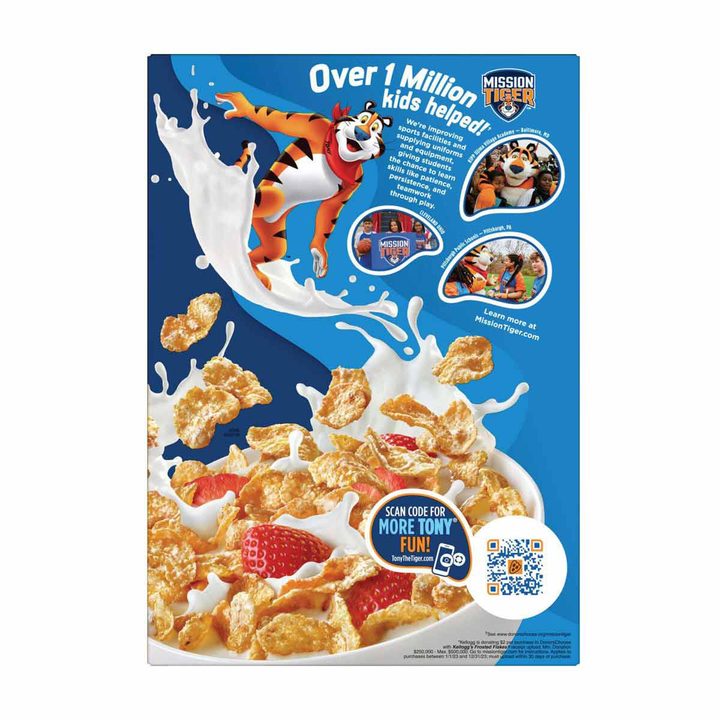 Kellogg's Frosted Flakes Breakfast Cereal, Kids Cereal, Family Breakfast, Cinnamon French Toast, 11.6 oz — view 2