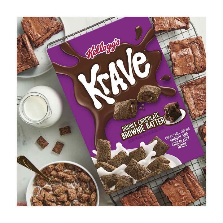 Kellogg's Krave Breakfast Cereal, Double Chocolate Brownie Batter, 10.5 oz — view 2