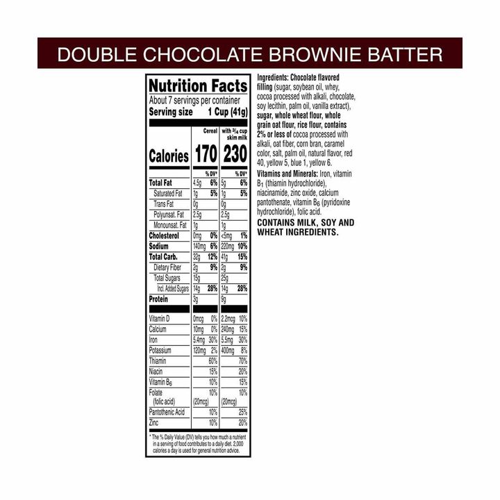 Kellogg's Krave Breakfast Cereal, Double Chocolate Brownie Batter, 10.5 oz — view 3