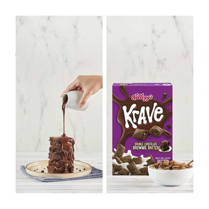 Kellogg's Krave Breakfast Cereal, Double Chocolate Brownie Batter, 10.5 oz — view 4