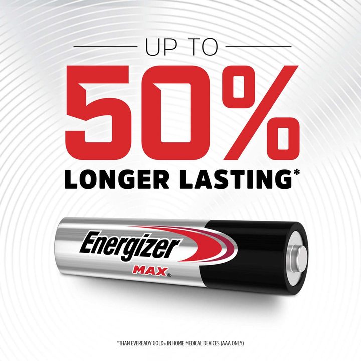 Energizer MAX AAA Batteries (16 Pack), Triple A Alkaline Batteries — view 3