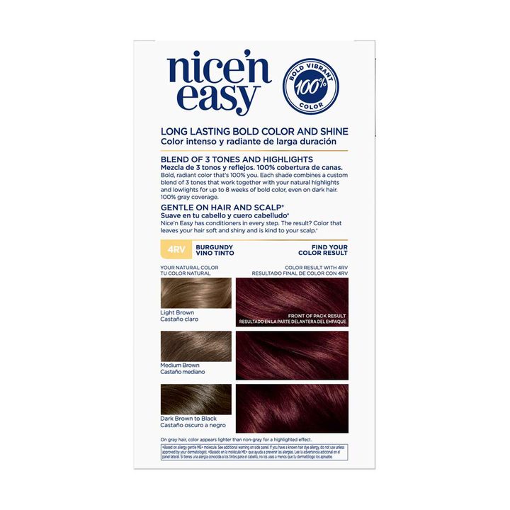 Clairol Nice'n Easy Permanent Hair Color Kit, 8S Soft Silver — view 2