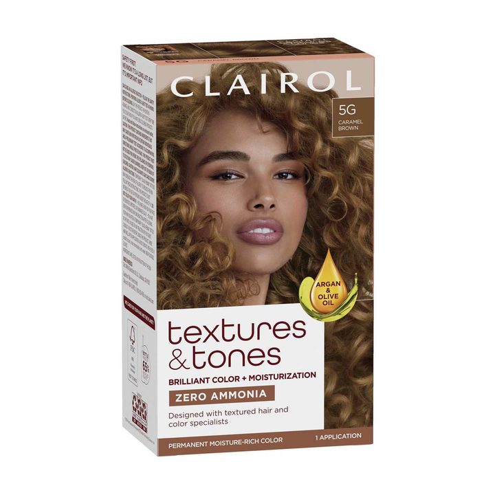Clairol Textures & Tones Permanent Hair Color, 5G Caramel Brown — view 2