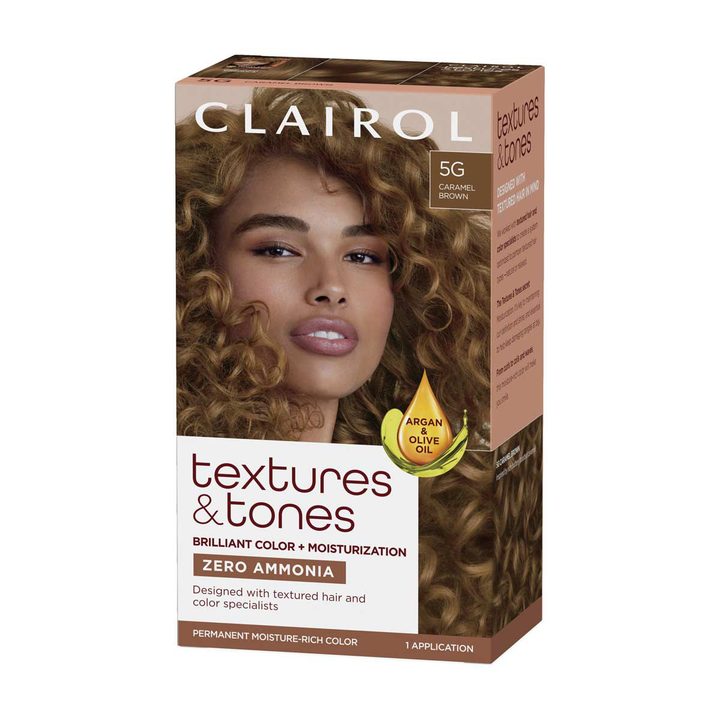 Clairol Textures & Tones Permanent Hair Color, 5G Caramel Brown — view 3