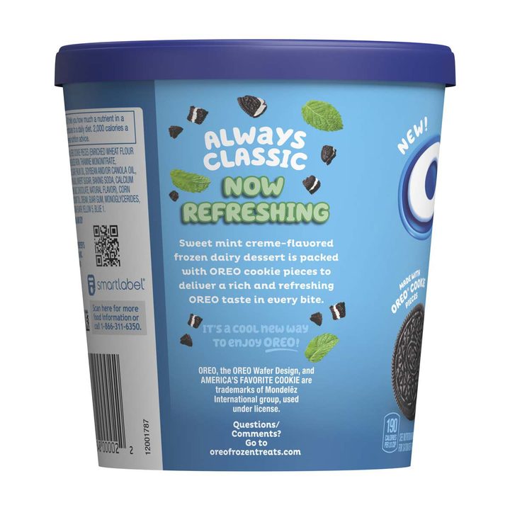 Oreo Mint Frozen Dairy Dessert, 14 fl oz — view 2