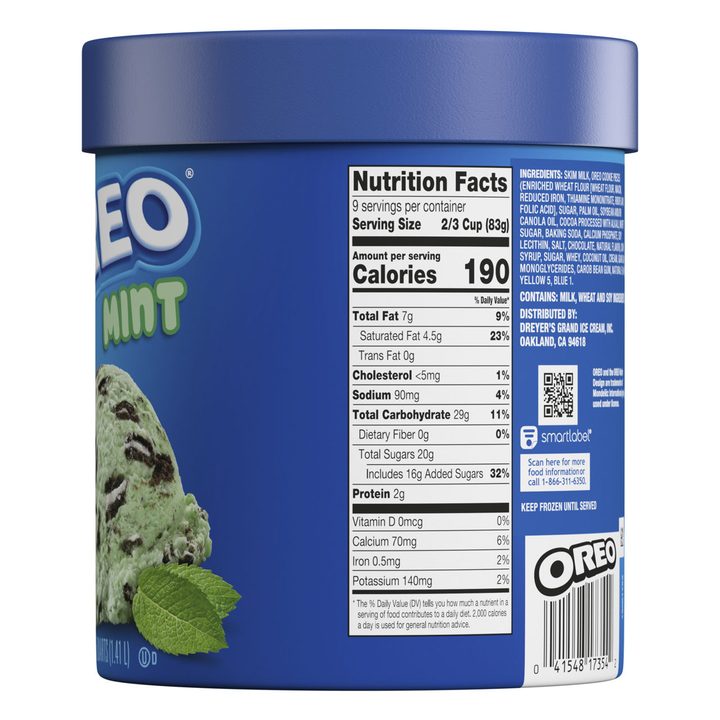 Oreo Frozen Dairy Dessert Oreo Mint 1.5Qt Container — view 2