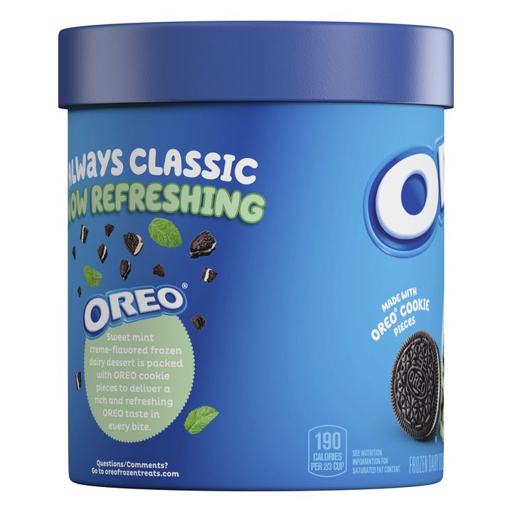 Oreo Frozen Dairy Dessert Oreo Mint 1.5Qt Container — view 3