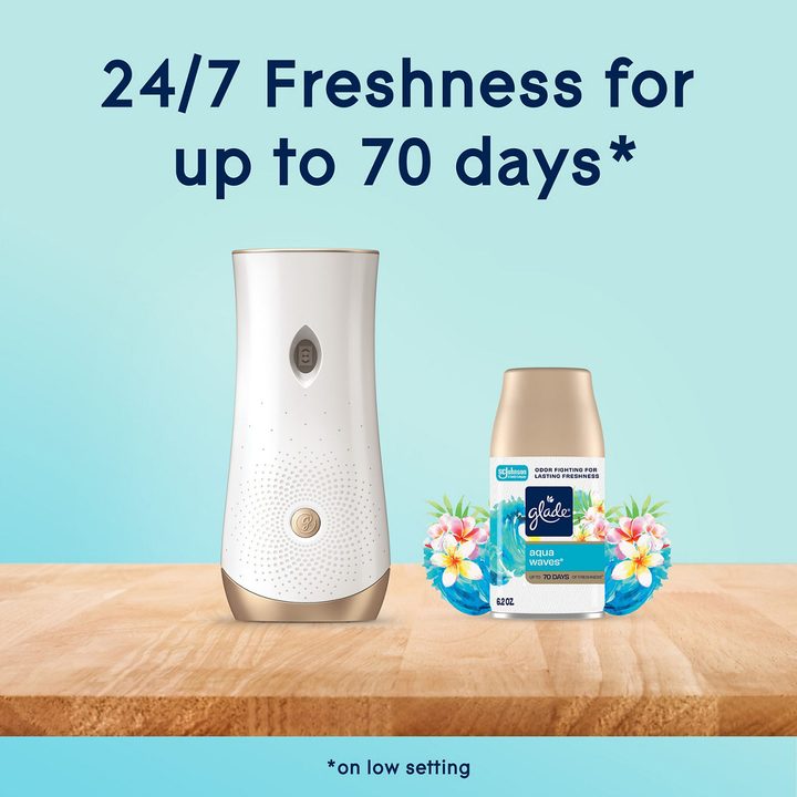 Glade Automatic Spray Refill, Air Freshener, Invigorating Aqua Waves, 6.2 oz — view 4