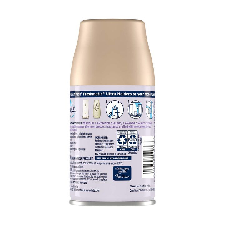 Glade Automatic Spray Refill, Tranquil Lavender & Aloe, 6.2 oz — view 4