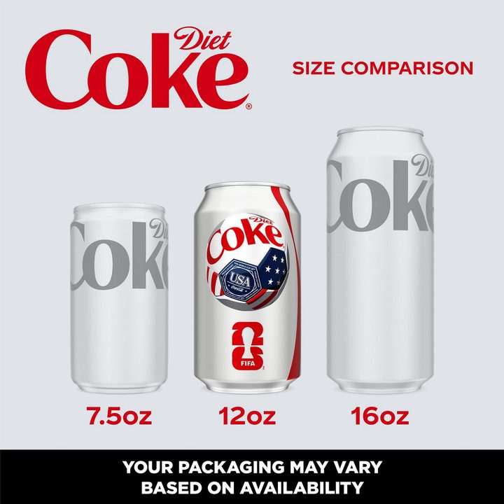 Diet Coke Soda Soft Drink Fridge Pack Cans, 12 fl oz, 12 Pack — view 2