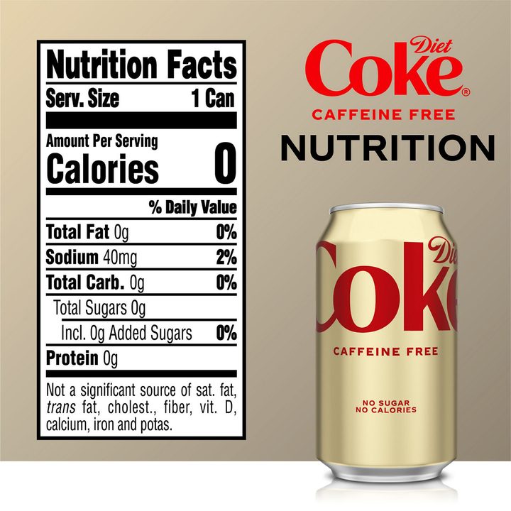 Diet Coke Caffeine-Free Soda Soft Drink Fridge Pack Cans, 12 fl oz, 12 Pack — view 2