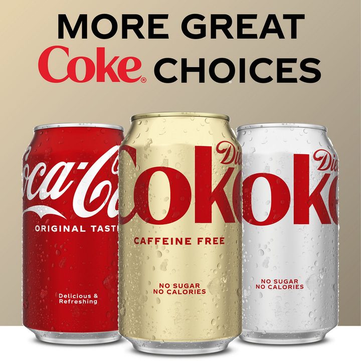 Diet Coke Caffeine-Free Soda Soft Drink Fridge Pack Cans, 12 fl oz, 12 Pack — view 4