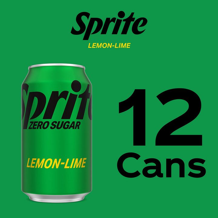 Sprite Zero Sugar Lemon-Lime Caffeine Free Soda Soft Drink Fridge Pack Cans, 12 fl oz, 12 Pack — view 3