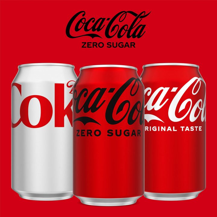 Coca-Cola Zero Sugar Soda Soft Drink Fridge Pack Cans, 12 fl oz, 12 Pack — view 2