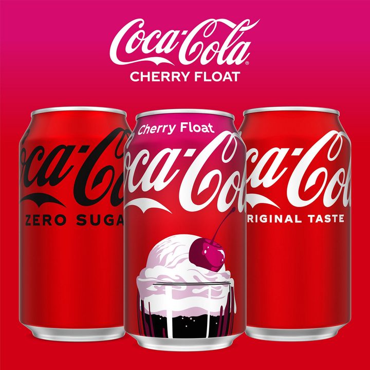 Coca-Cola Cherry Float Soda Soft Drink Fridge Pack Cans, 12 fl oz, 12 Pack — view 2