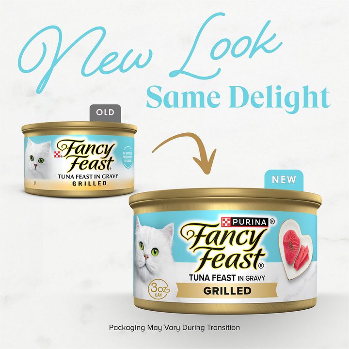 Purina Fancy Feast Grilled Wet Cat Food Tuna Feast in Wet Cat Food Gravy — view 4