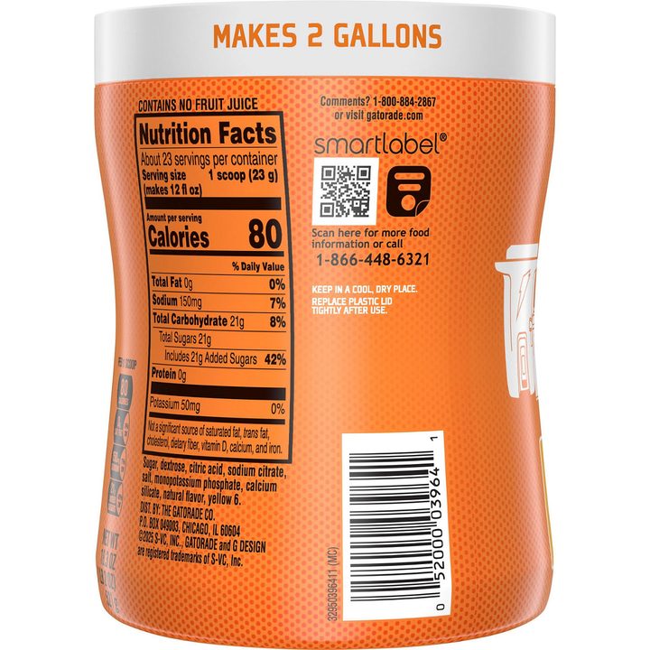 Gatorade Thirst Quencher Powder Orange 18.3 Oz — view 2