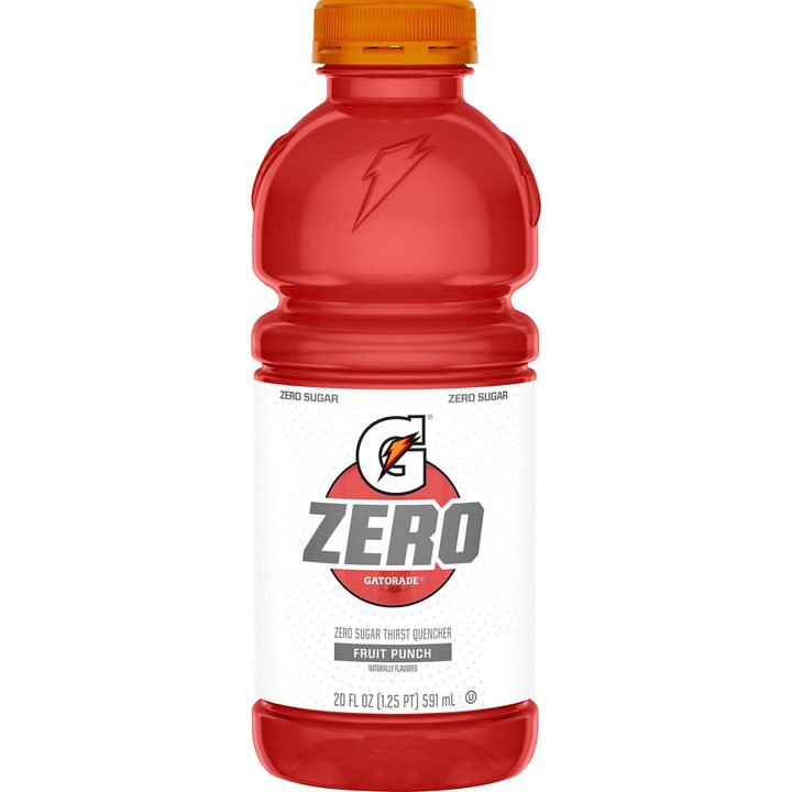 Gatorade Zero Zero Sugar Thirst Quencher Fruit Punch 20 Fl Oz X 8 Count — view 2