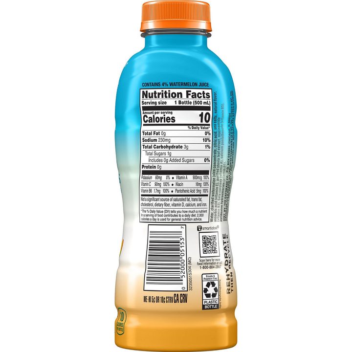 Gatorade Fit Healthy Real Hydration Electrolyte Beverage Tropical Mango 16.9 Fl Oz — view 2