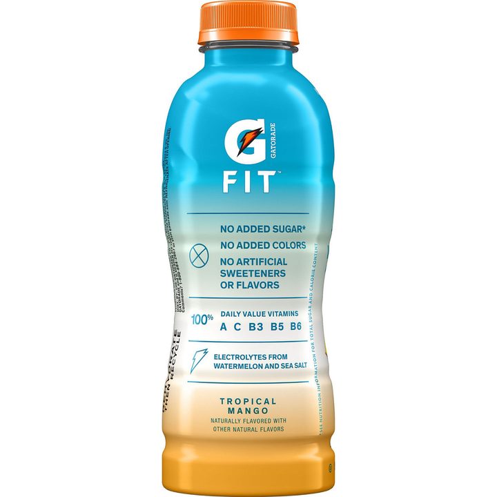 Gatorade Fit Healthy Real Hydration Electrolyte Beverage Tropical Mango 16.9 Fl Oz — view 4