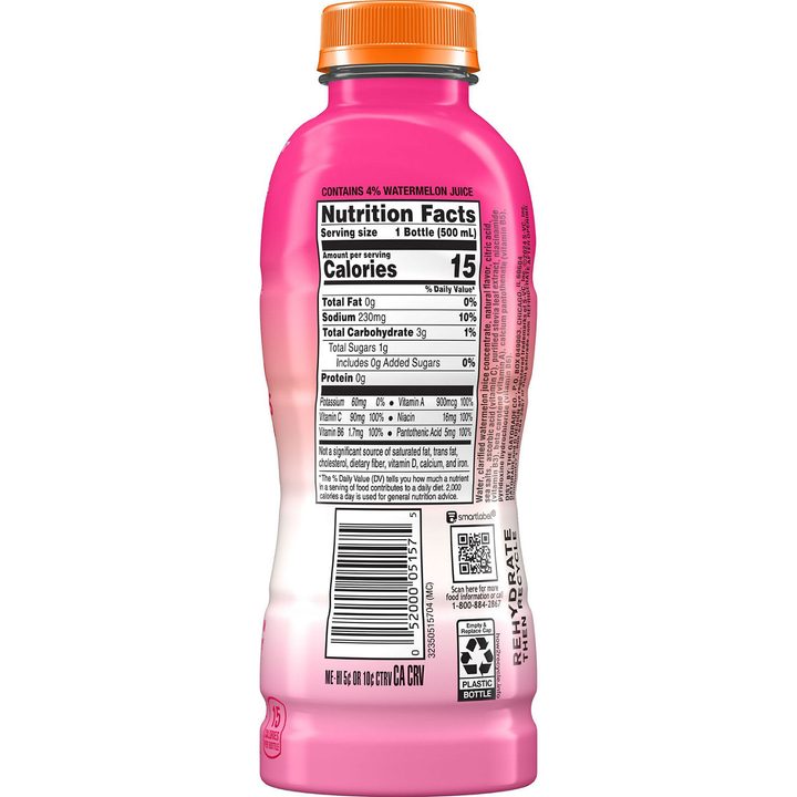 Gatorade Fit Electrolyte Beverage Watermelon Strawberry 16.9 Fl Oz — view 4