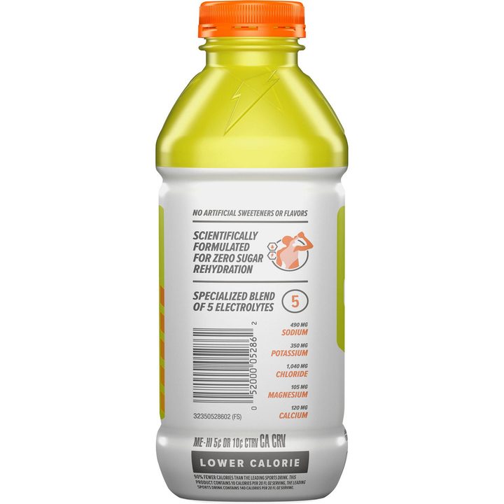 Gatorade Gatorlyte Zero Sugar Electrolyte Beverage Lemon Lime 20 Fl Oz — view 2