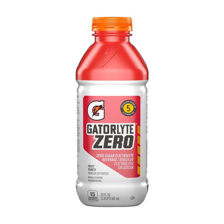 Gatorade Gatorlyte Zero Sugar Electrolyte Beverage, Fruit Punch, 20 fl oz — view 4