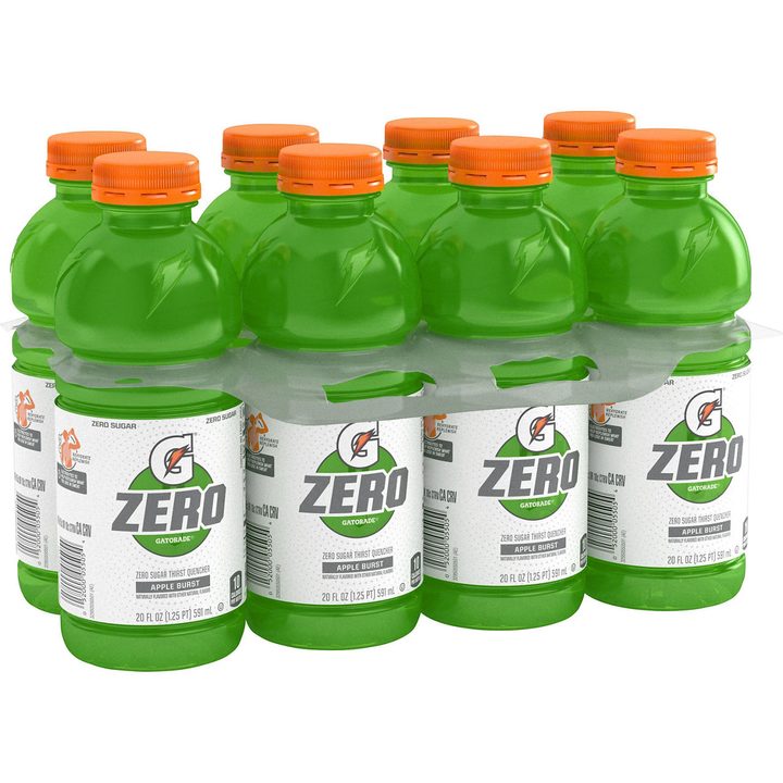 Gatorade Zero Zero Sugar Thirst Quencher Apple Burst 20 Fl Oz, 8 Count — view 3