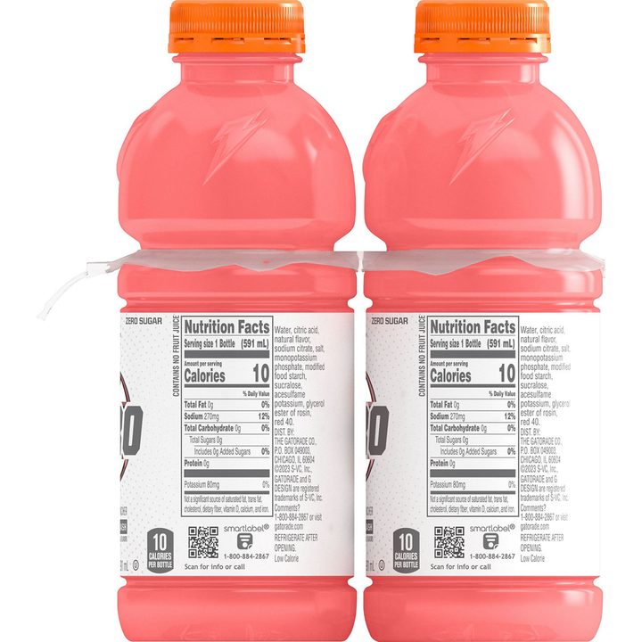 Gatorade Zero Zero Sugar Thirst Quencher Watermelon Splash 20 Fl Oz, 8 Count — view 2