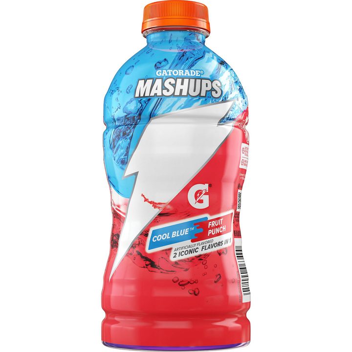Gatorade Mashups Thirst Quencher Cool Blue Fruit Punch Artificially Flavored 28 Fl Oz — view 2